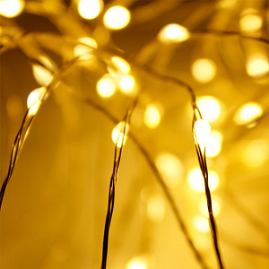 Огонек OG-LDG05 гирлянда LED Белая теплая (3м,2*AA) (УПАКОВКА 10ШТ)